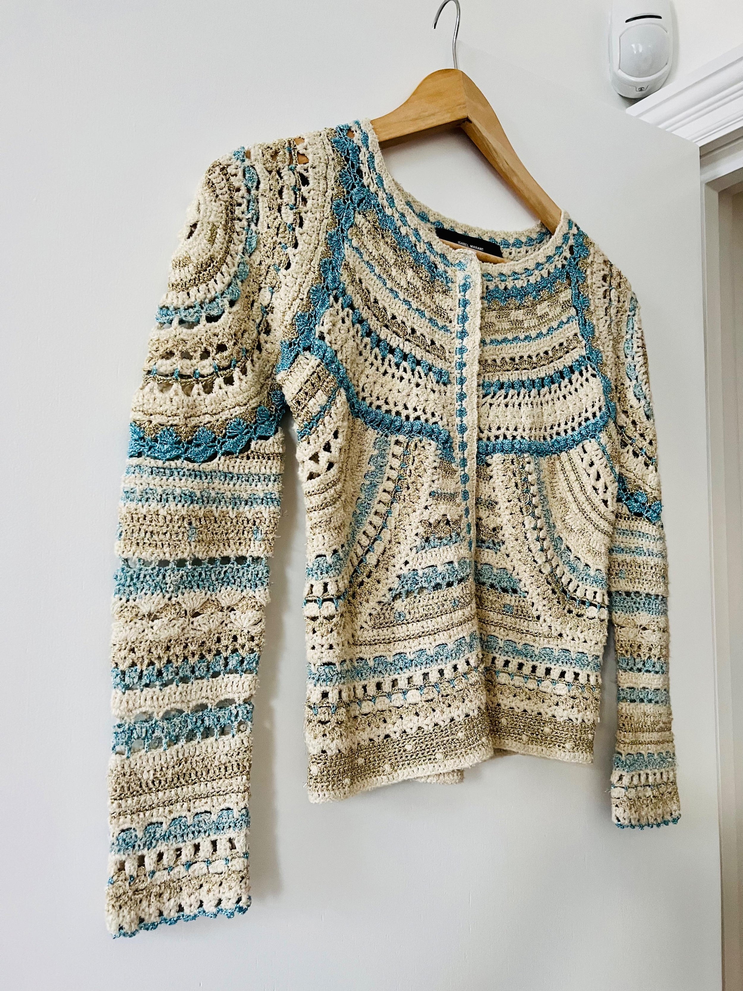 Isabel Marrant Multicoloured Crochet Cardigan