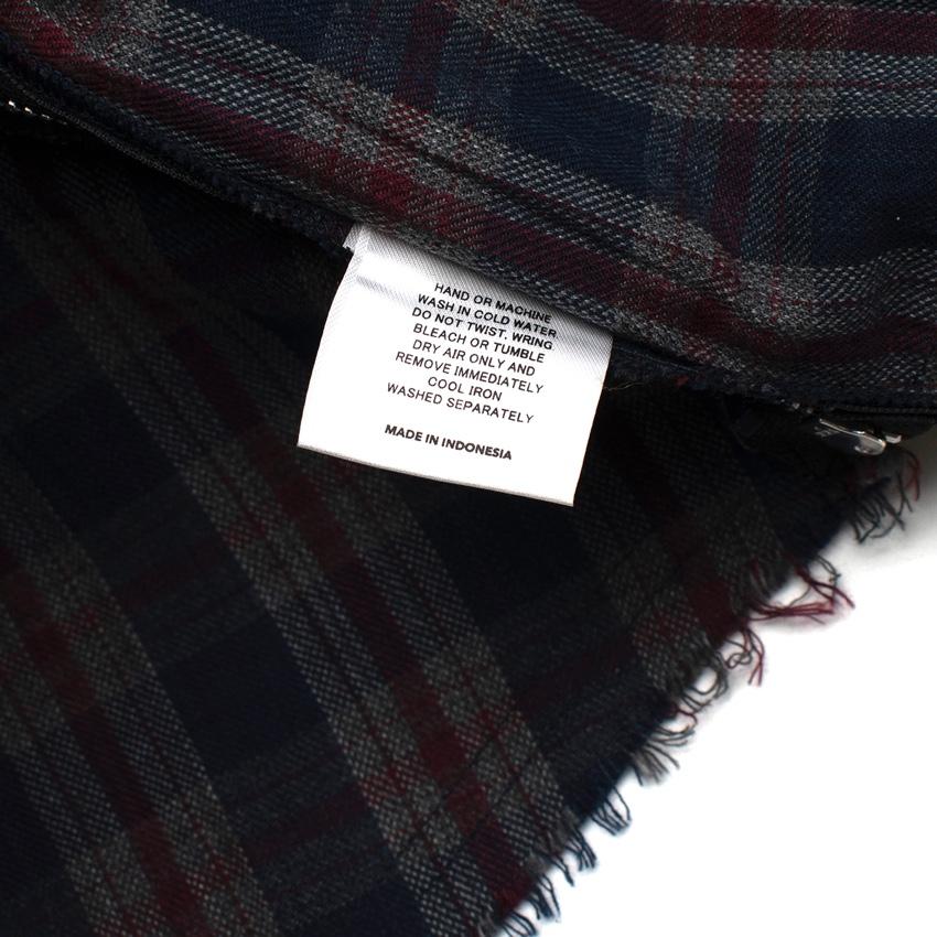 Youths In Balaclava Red & Navy Plaid Pyjama Shirt