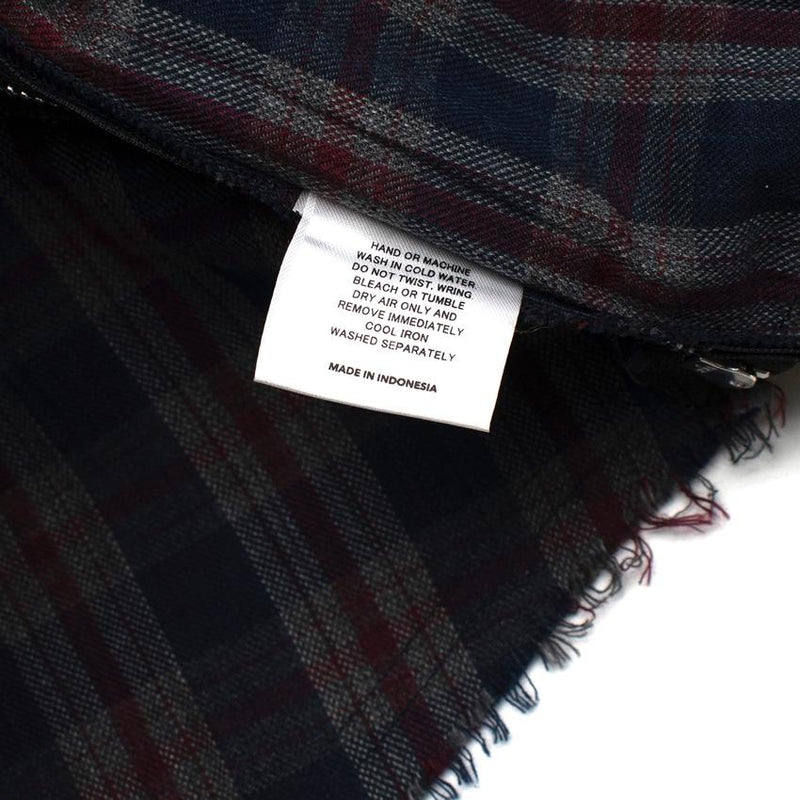 Youths In Balaclava Red & Navy Plaid Pyjama Shirt