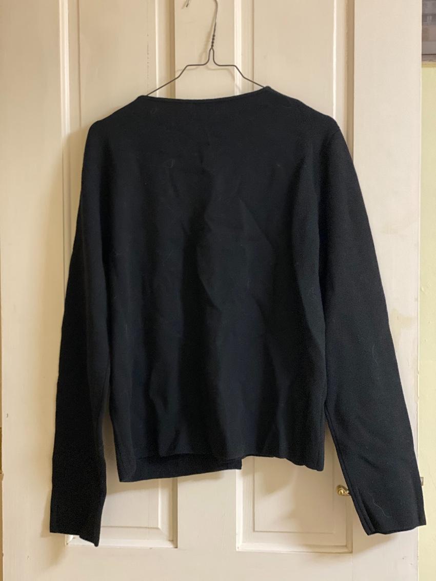 Moschino Cheap & Chic Black Wool Blend Cardigan