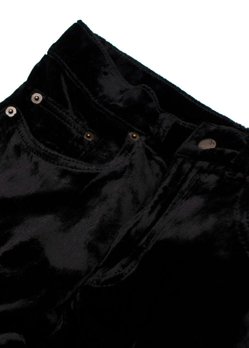 Saint Laurent Black Velvet Trousers