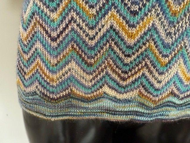 M Missoni Blue ZigZag Top