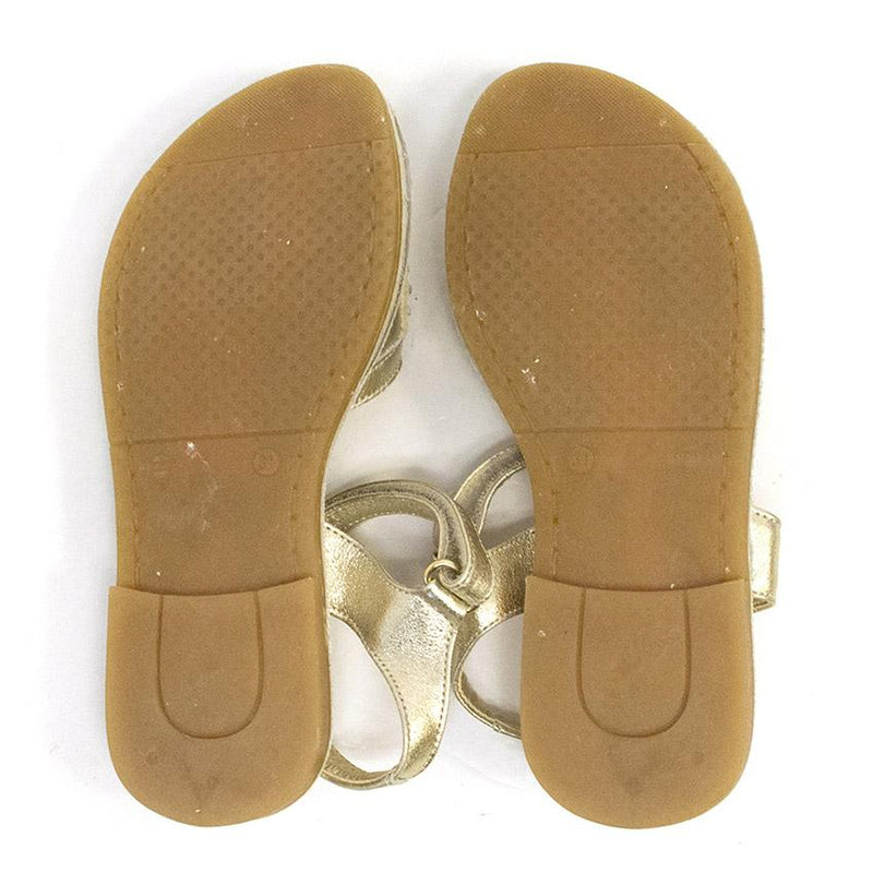 Step 2wo Girls Gold Sandls