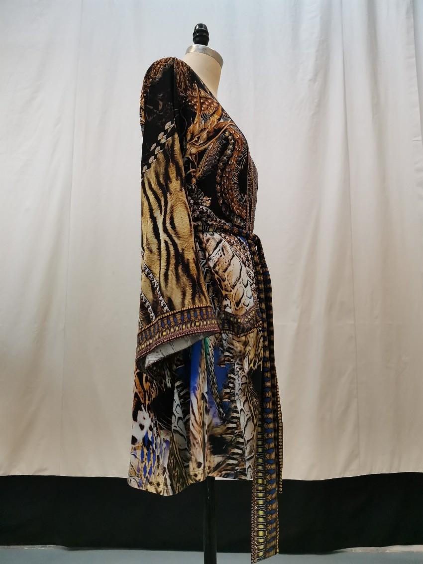 Camilla Printed Silk Zodiac Kimono