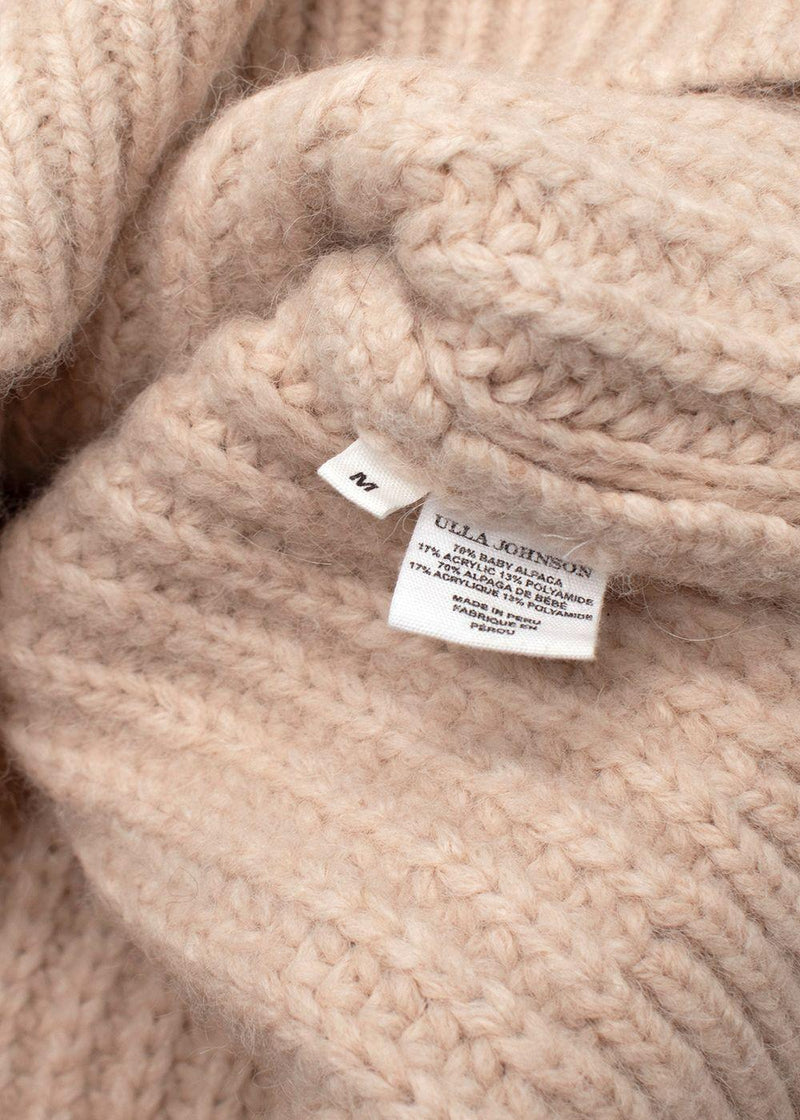 Ulla Johnson Beige Chunky Knit Jumper
