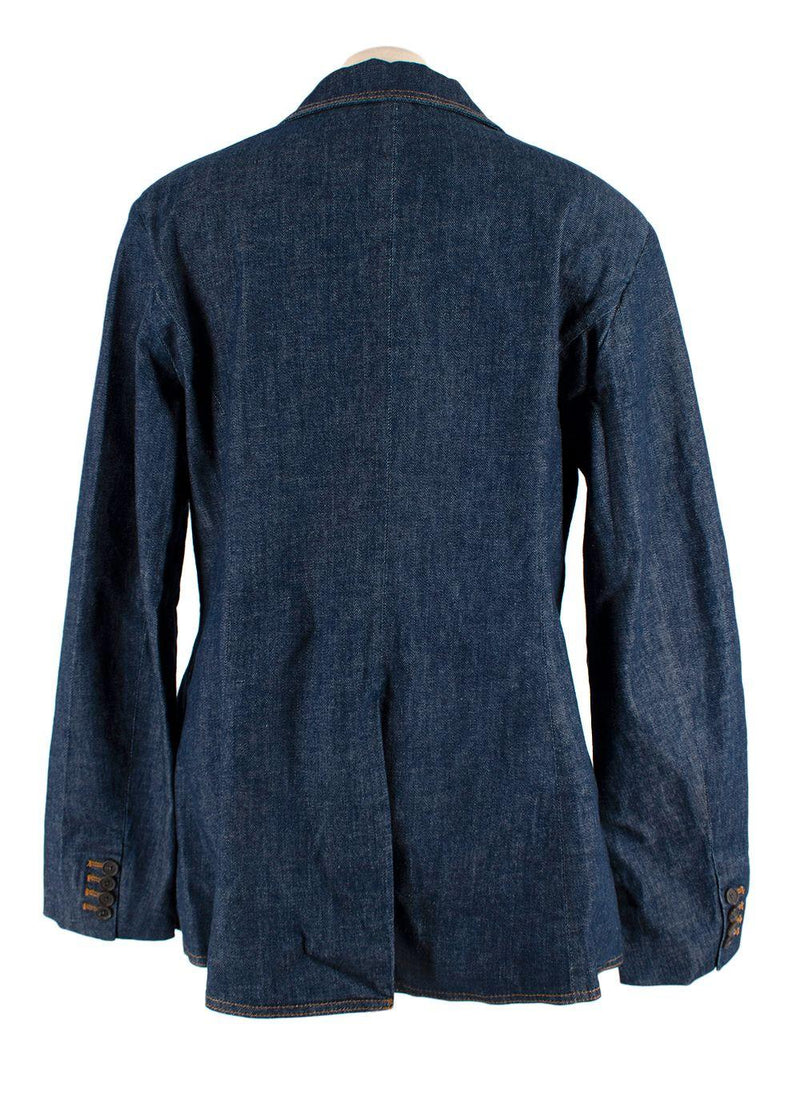 Johnathan Simkhai Blue Denim Jasper Blazer