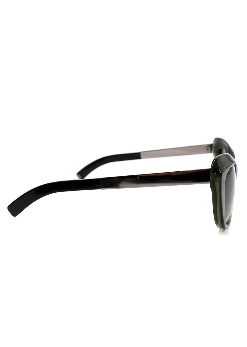 Sportmax Green Acetate Cat Eye Sunglasses