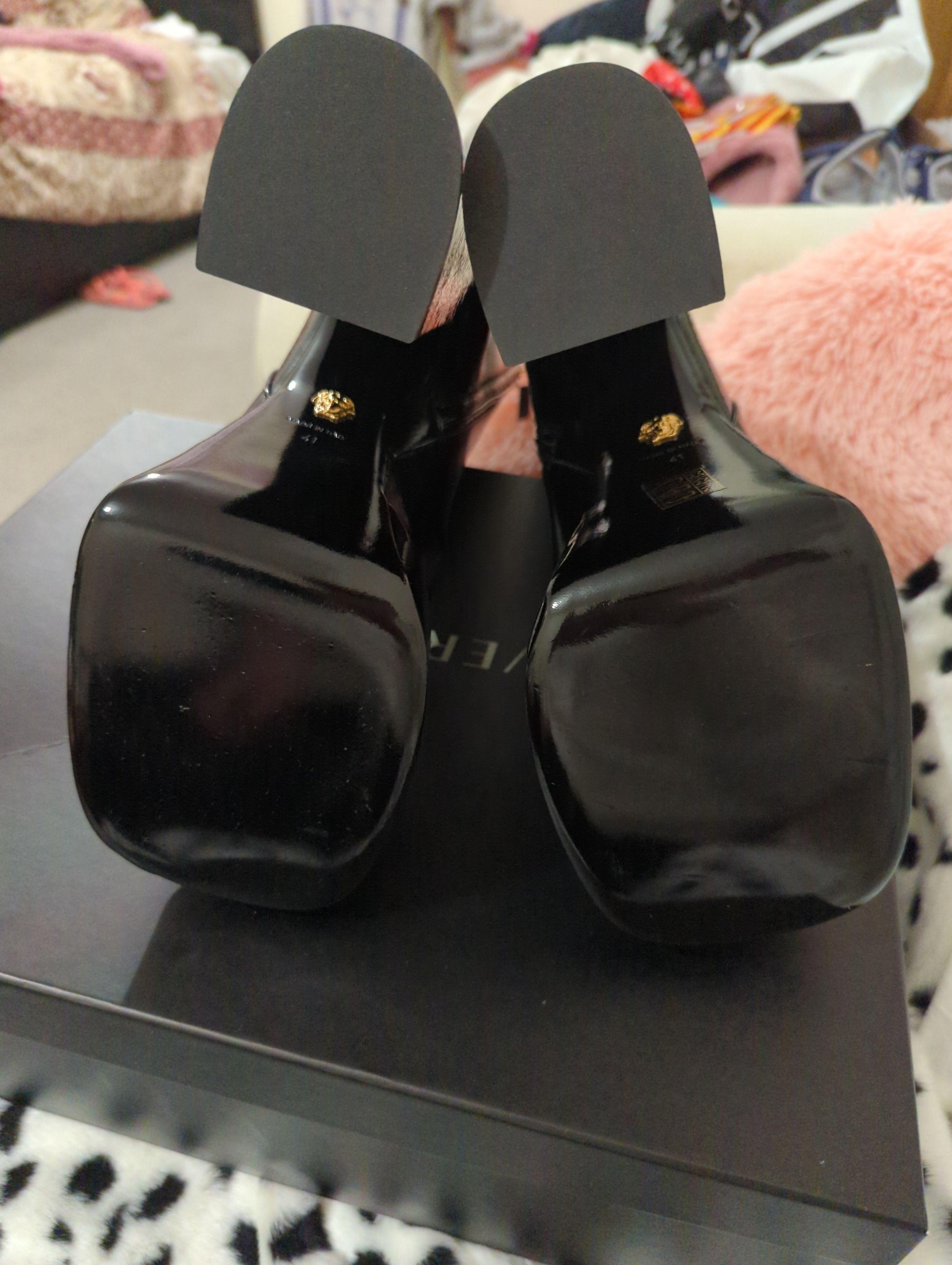 Black Patent Aevitas Platform Boots