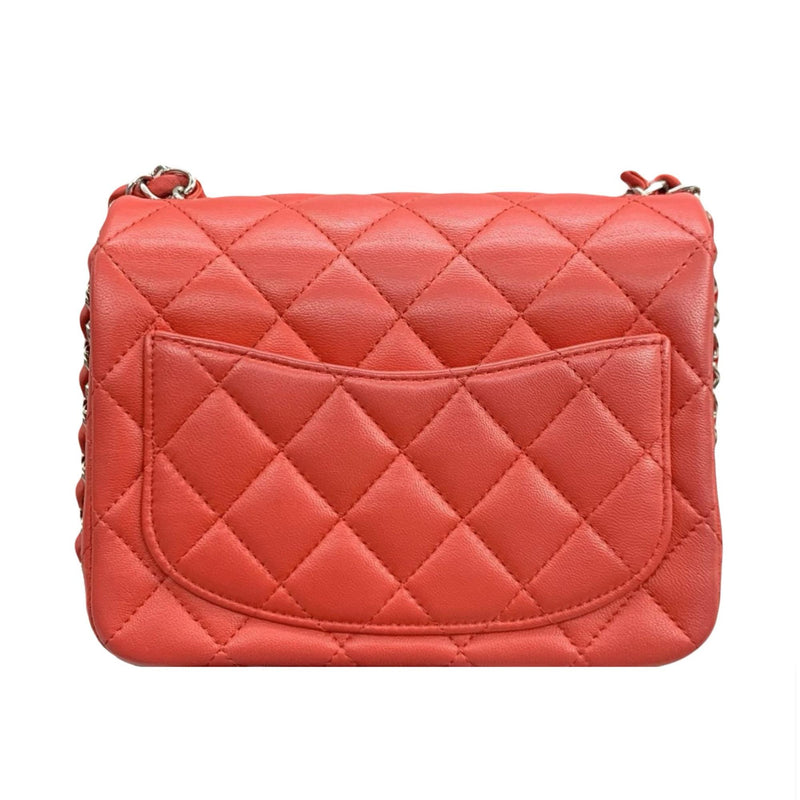 Chanel Quilted Leather Mini Square Flap Bag