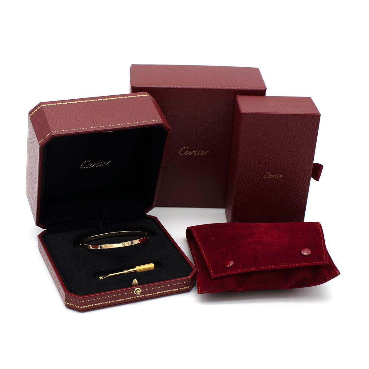 Cartier LOVE bracelet, Small Model 18 With Box