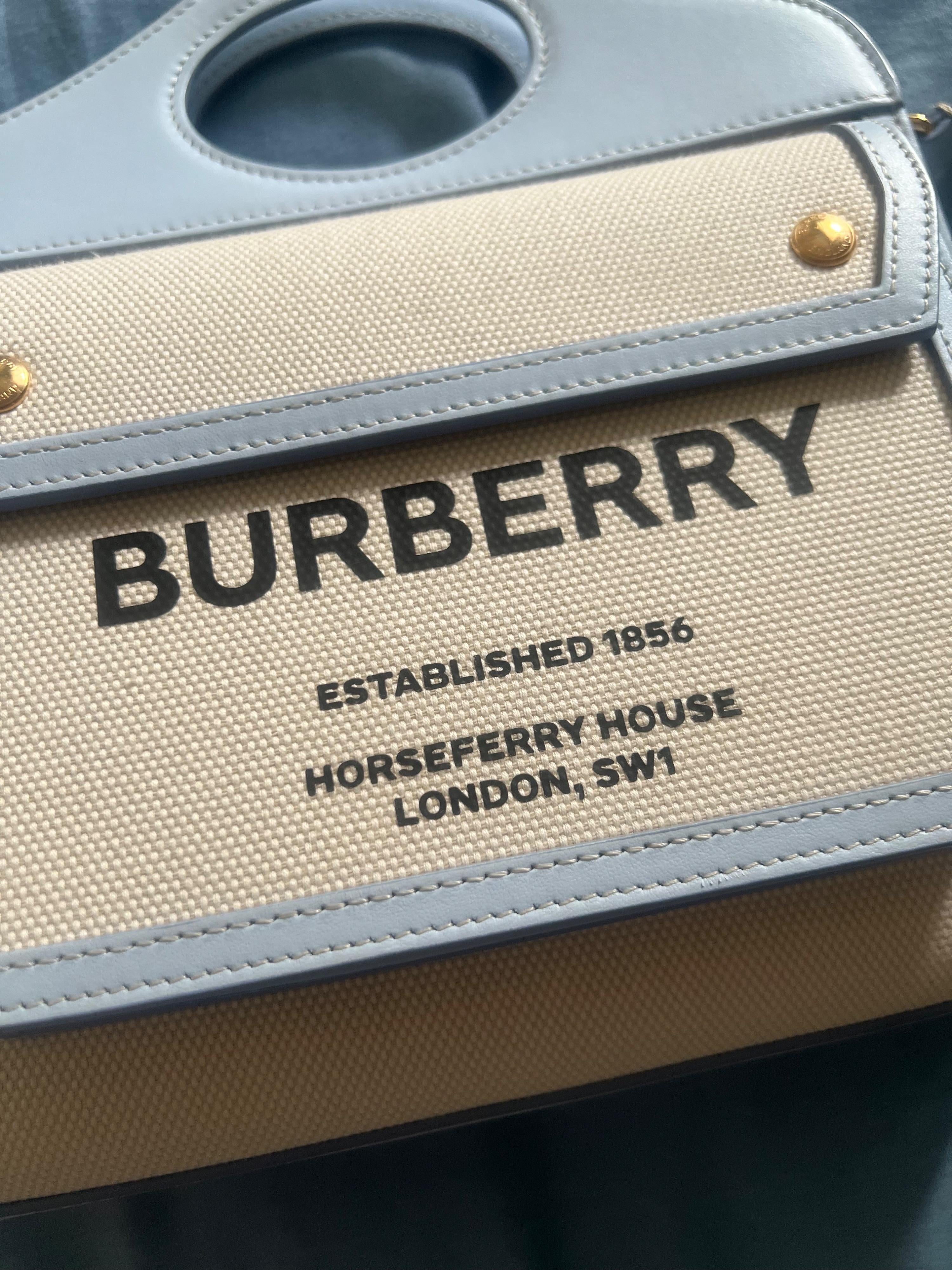 Burberry Blue Pocket Bag
