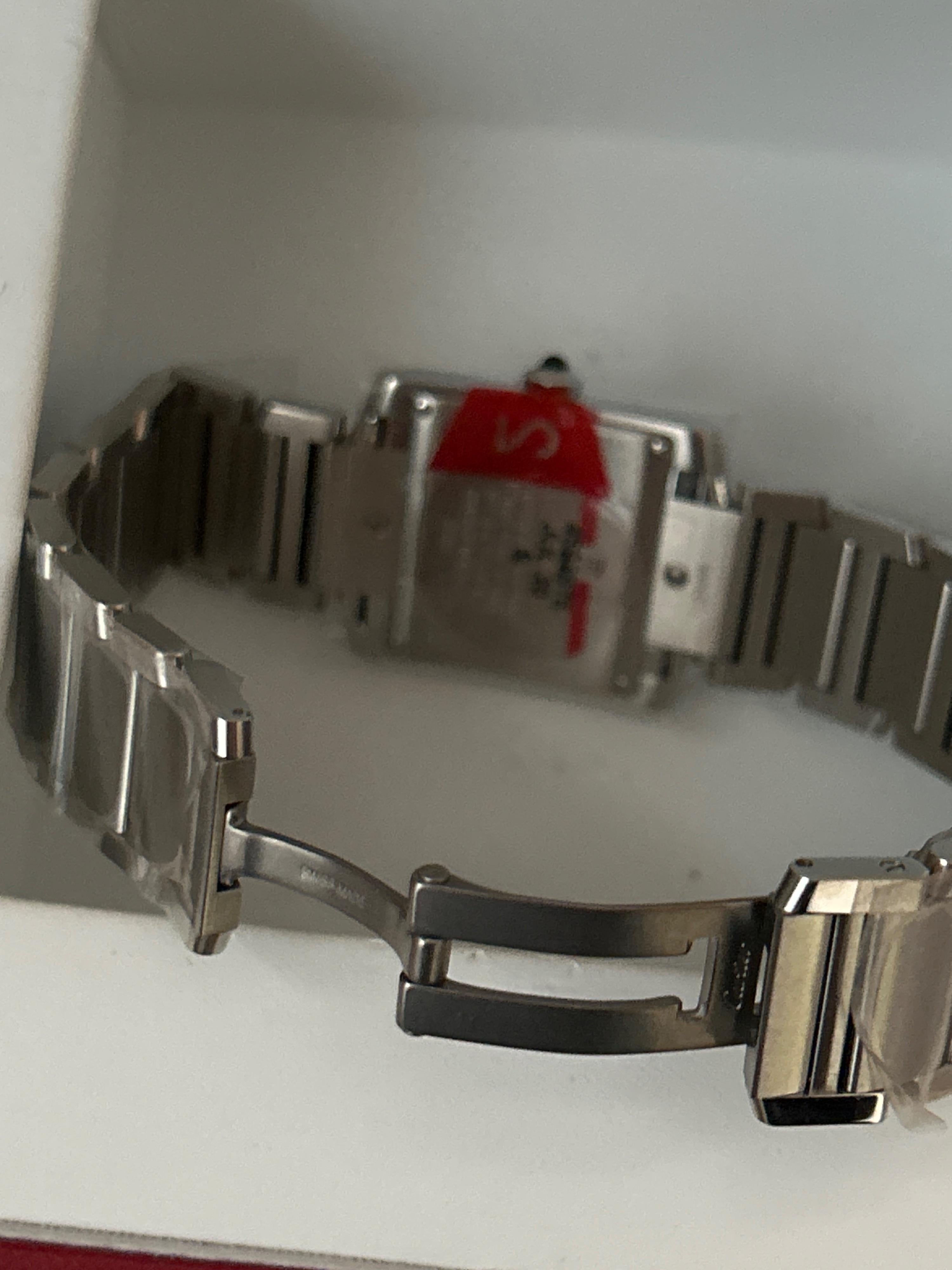 Cartier Stainless Steel Tank Watch