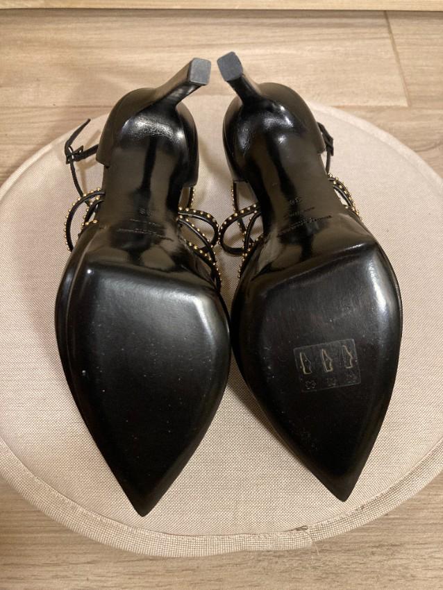 Saint Laurent Janis Studded Wrap Sandals