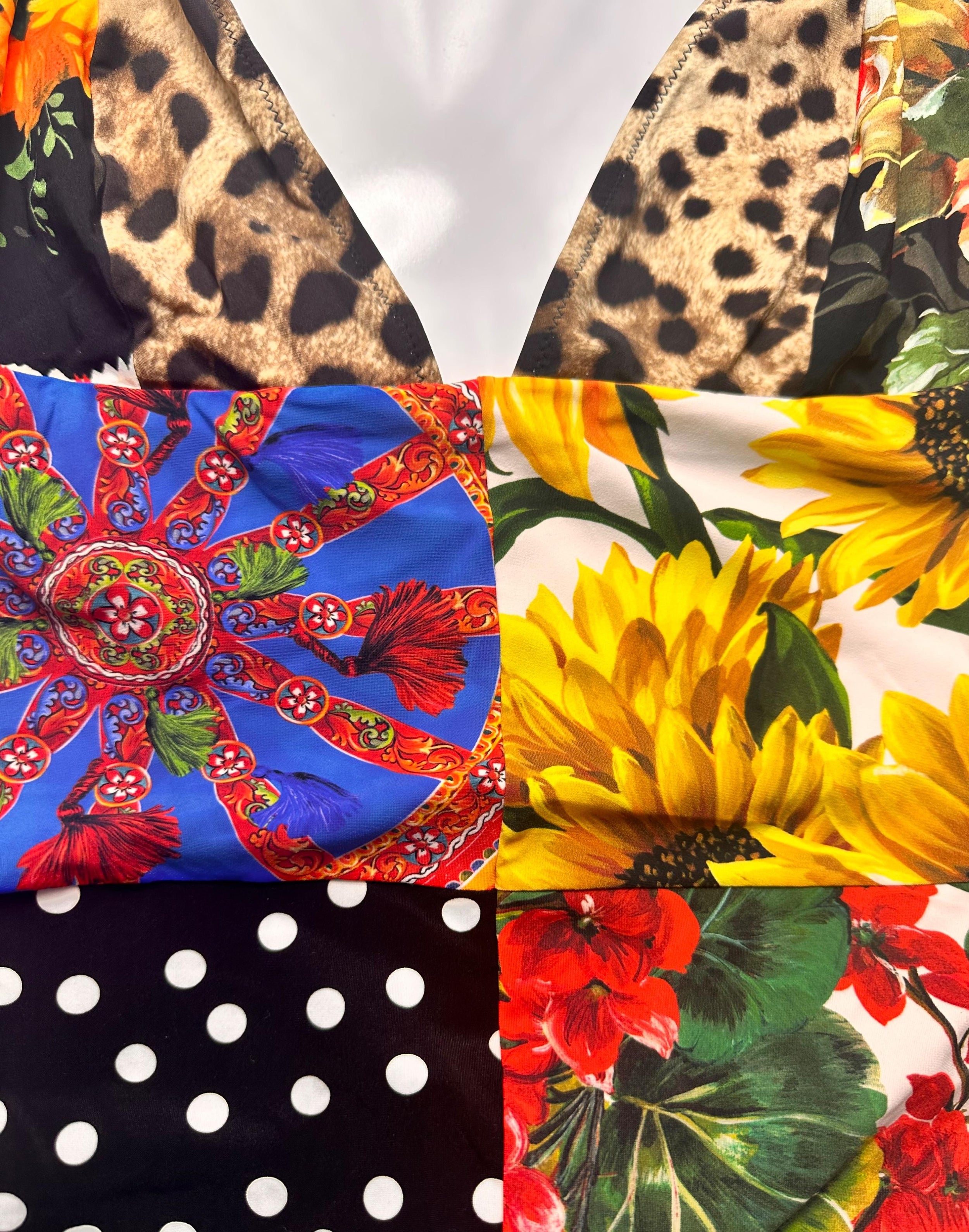 Sicily Floral Patchwork Swimsuit