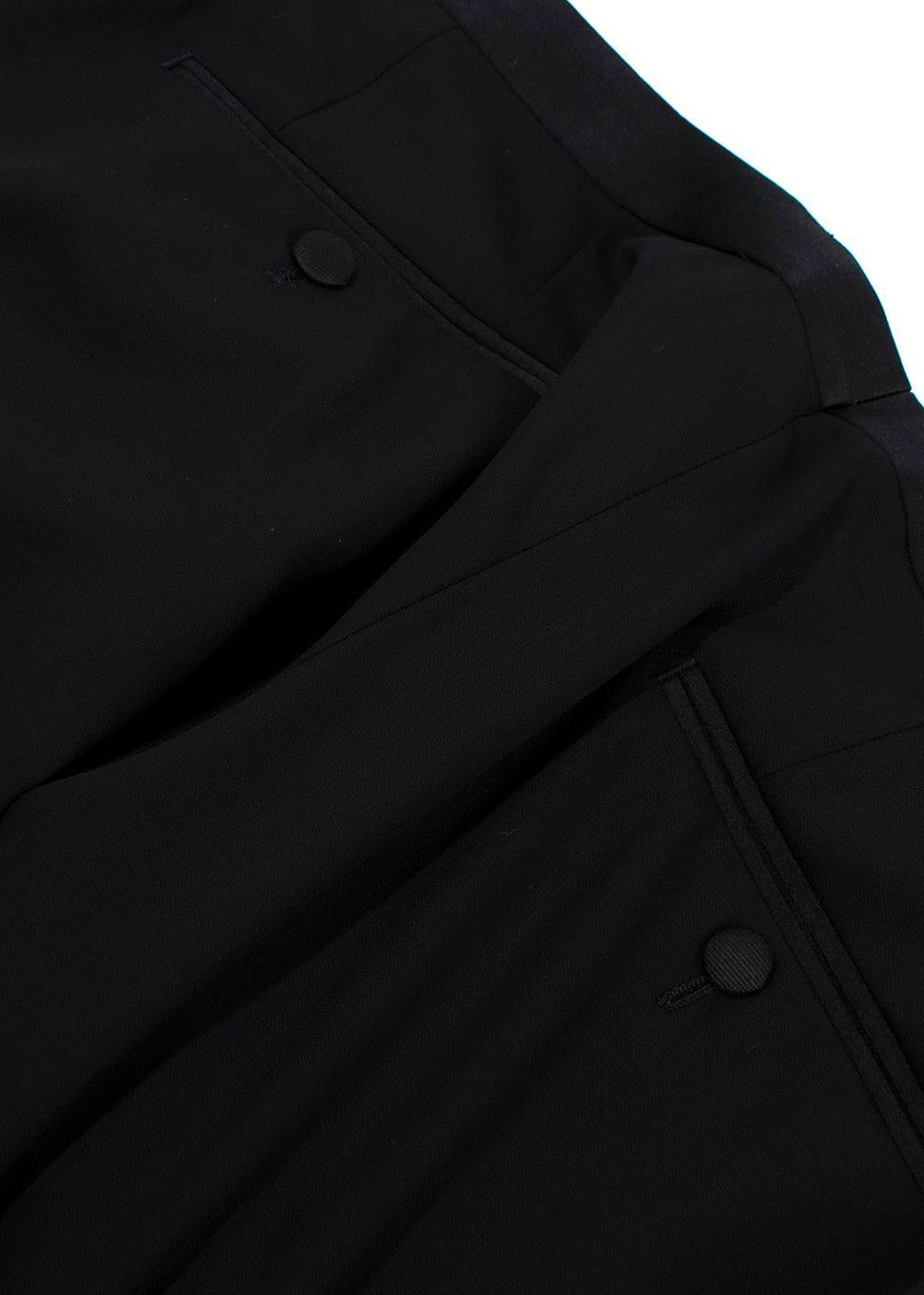 Dolce & Gabbana Black Tailored Tuxedo Trousers