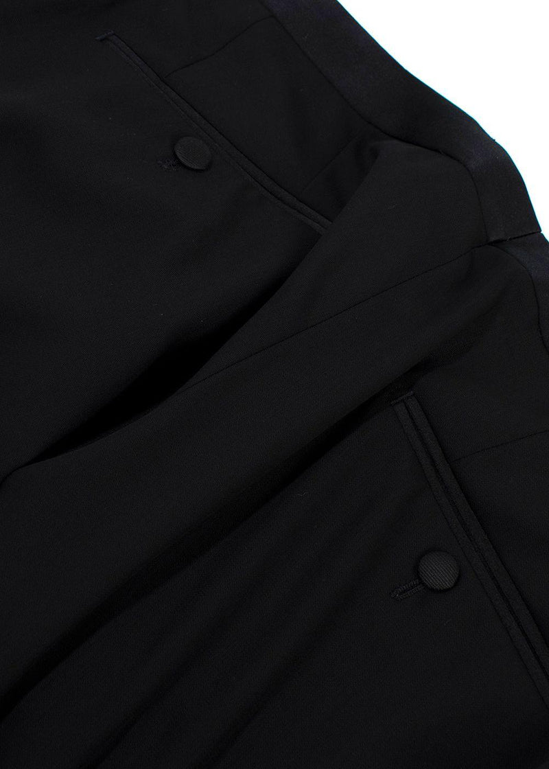 Dolce & Gabbana Black Tailored Tuxedo Trousers