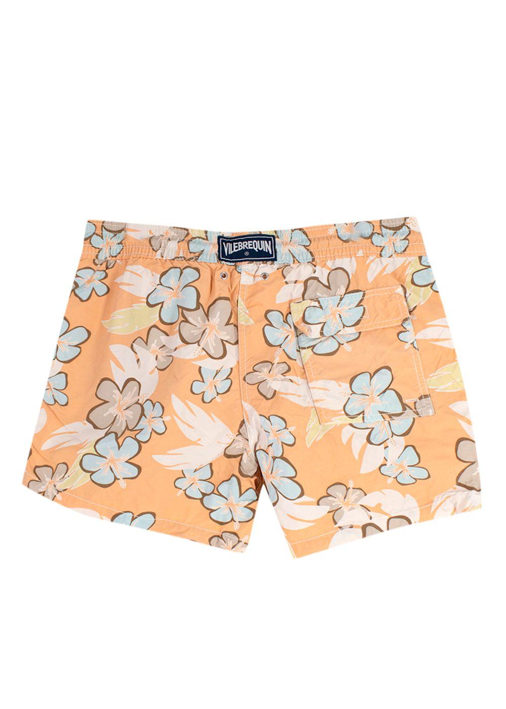 Vilebrequin Orange Floral-print Shorts