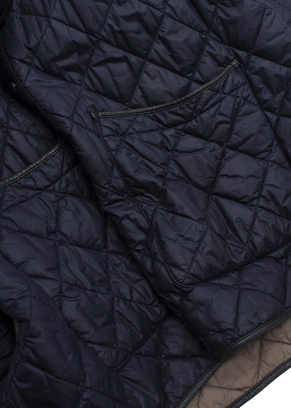 Dunhill Navy Quilted Jacket