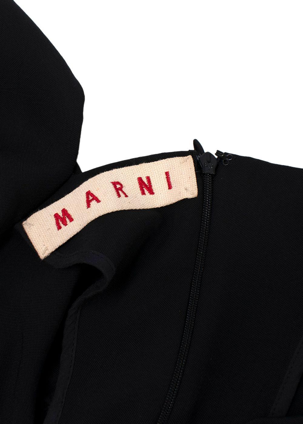 Marni Black Cut-out High Waist Skirt