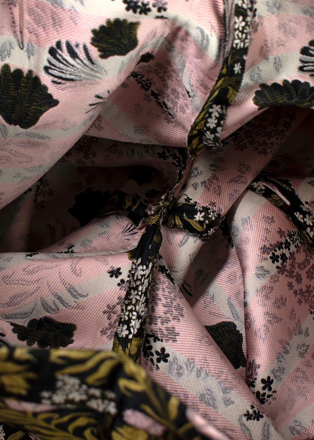 Giambattista Valli Jacquard Floral Printed Trousers