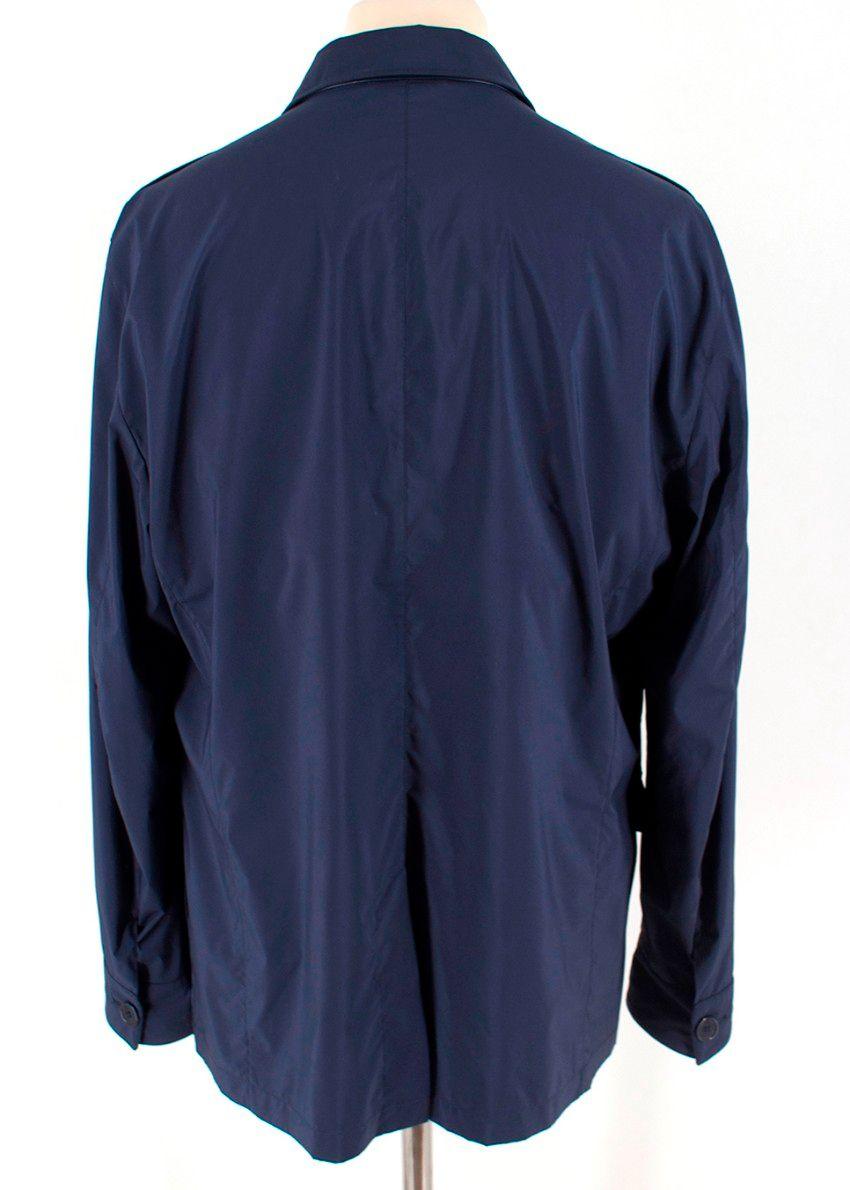 navy nylon lightweight jacket
