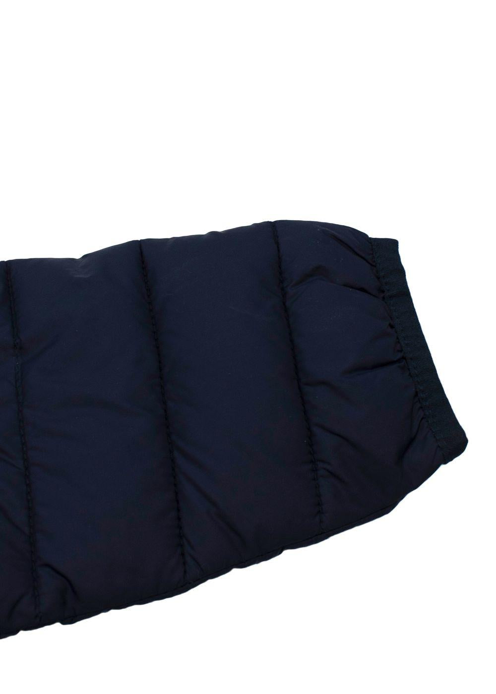 kids 4Y navy blue quilted puffer jacket