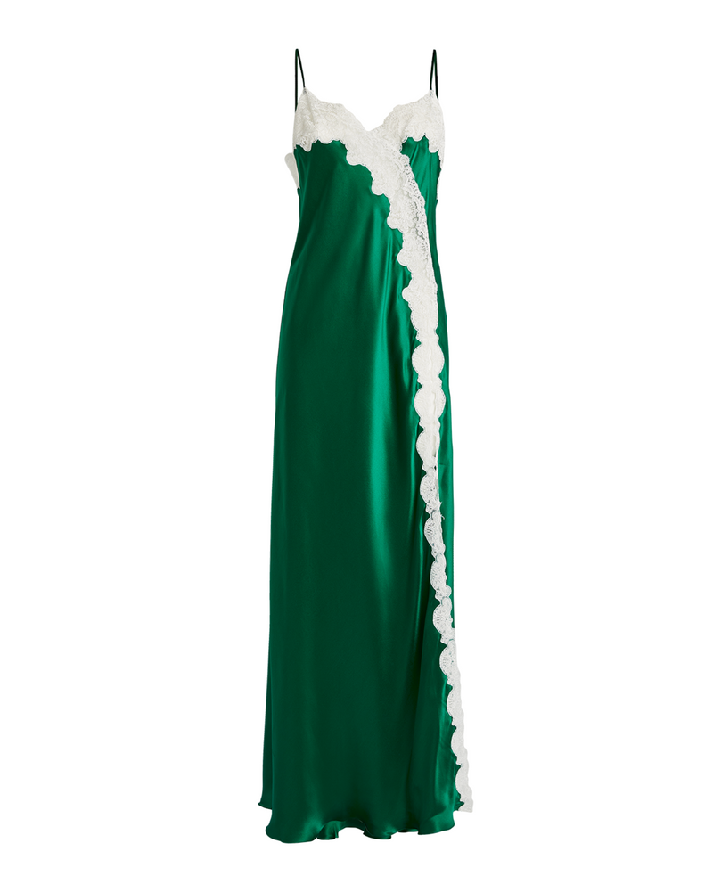 Loretta Caponi  Silk Nausica Long Nightdress