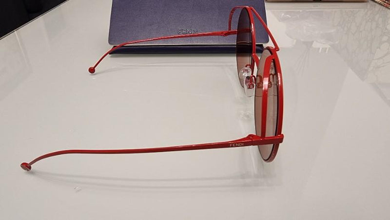 Fendi Red/Pink Run Away Pilot Sunglasses