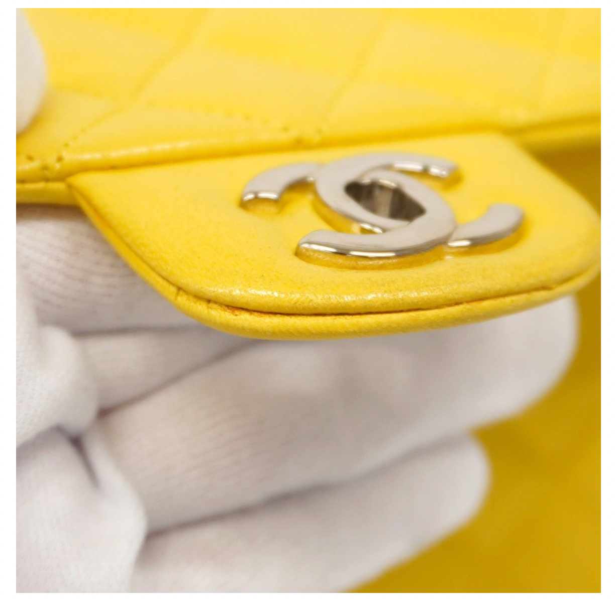 Chanel Quilted Yellow Timeless Bag