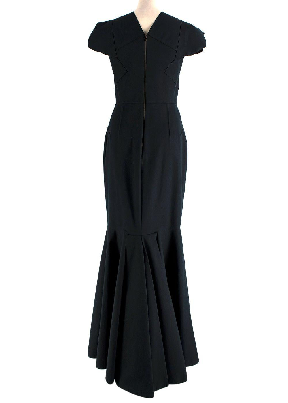 Limited Edition Selfridges x Roland Mouret Black Assymetric Hem Gown