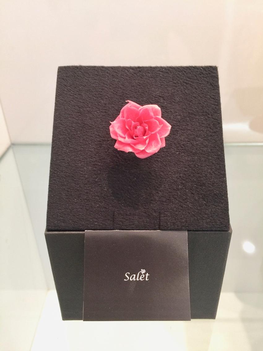 Salet Resin Pink Rose Ring