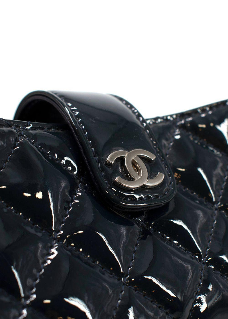 Chanel Midnight Blue Patent Leather Pouch