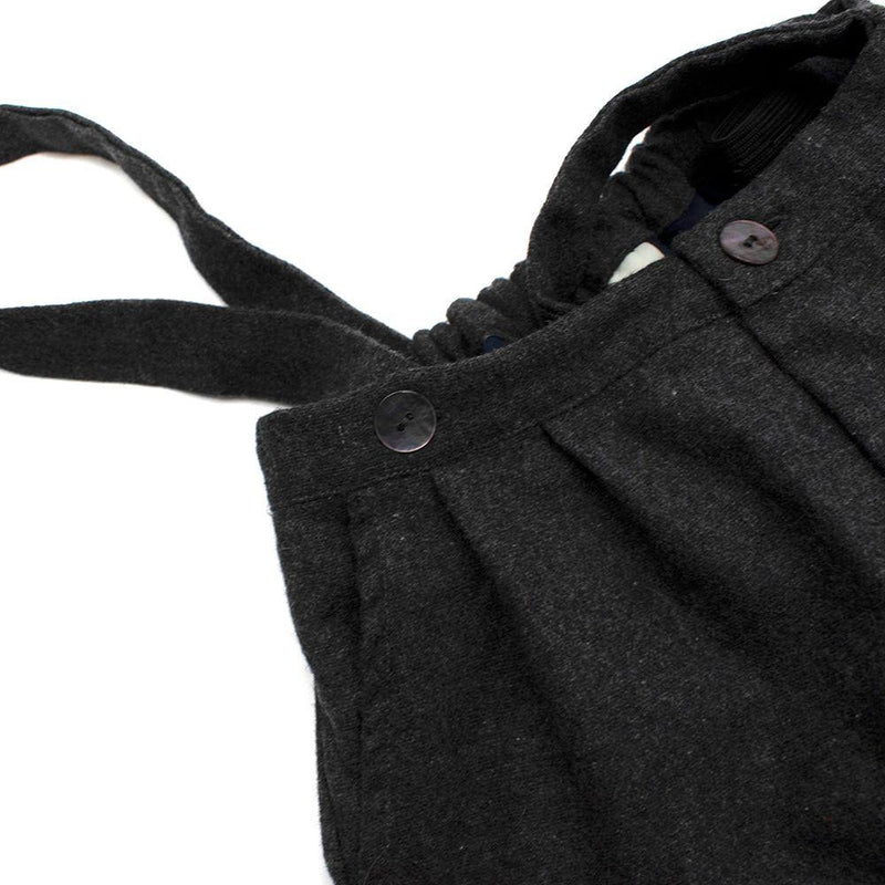 Papouelli Kids 4A Grey Shorts with Braces