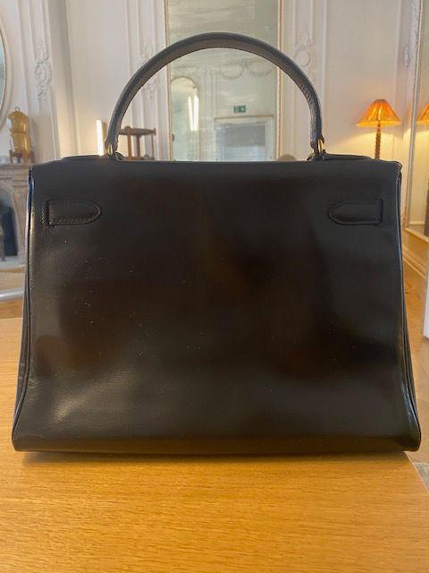 Hermes Black Box Leather Kelly 32