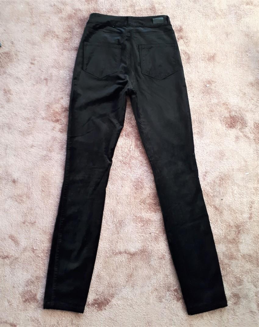 Paige Black Velvet Hoxton Ultra Skinny Pants