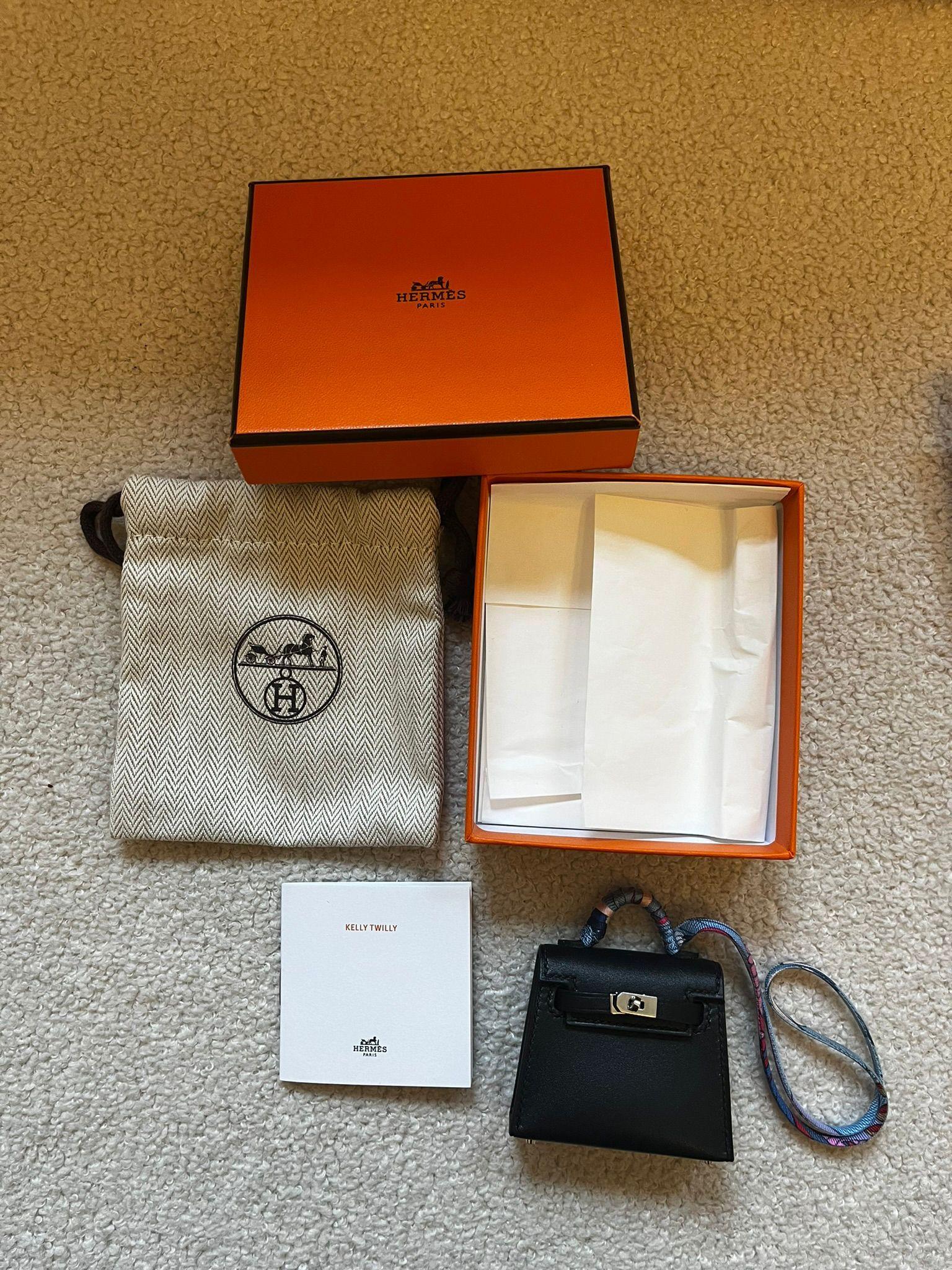 Hermes Noir Mini Kelly Twilly Bag Charm