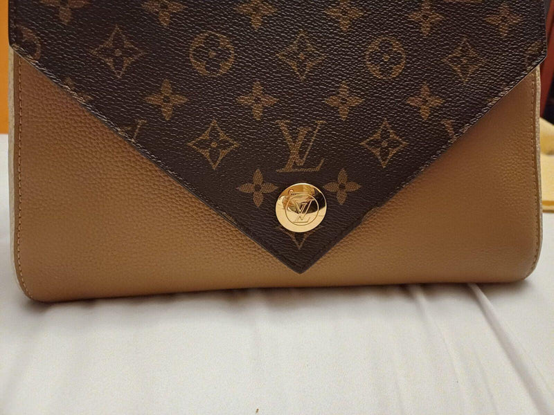 Louis Vuitton Sesame Monogram Canvas and Leather Double V Bag