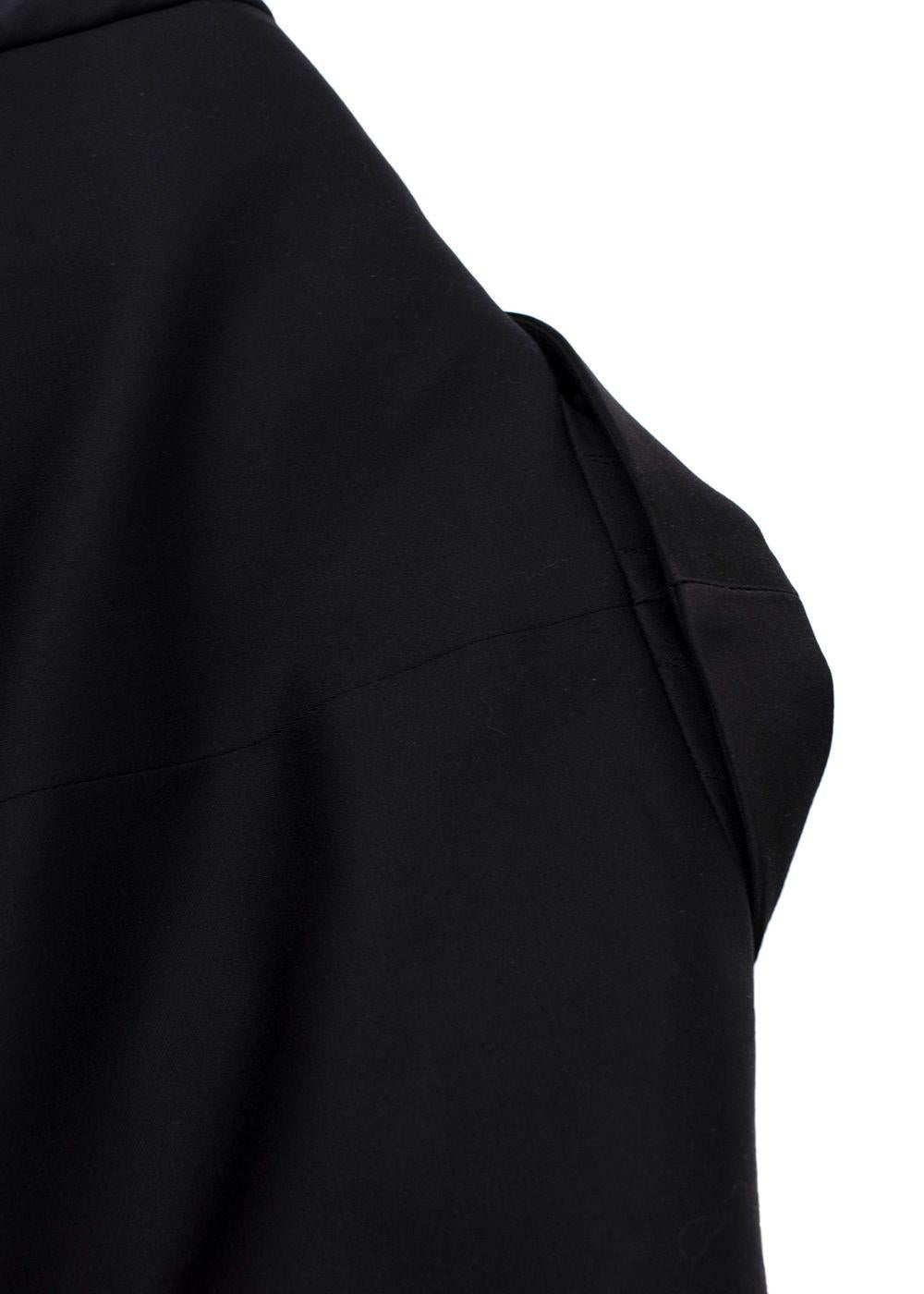 Burberry Wool Single Button Black Blazer