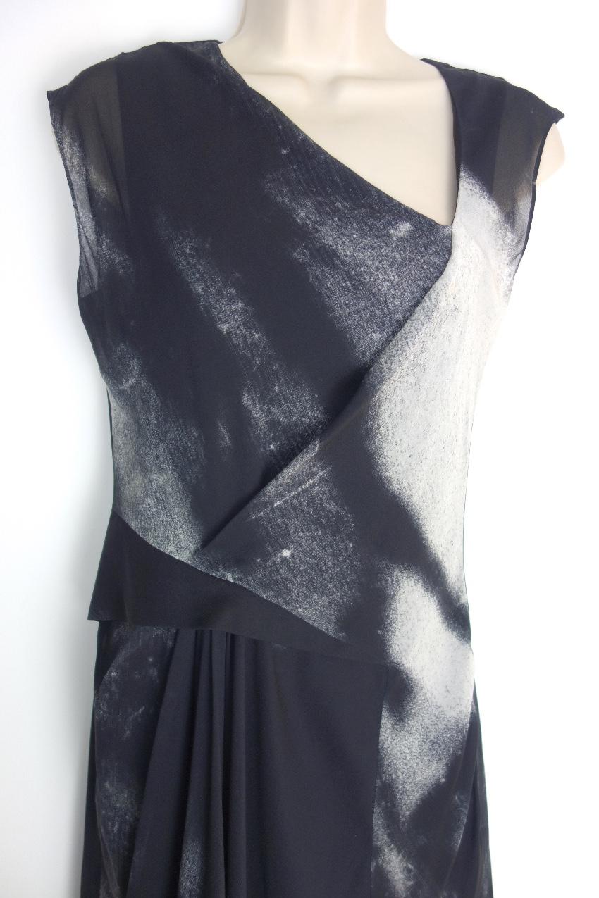Helmut Lang Printed stretch-silk dress