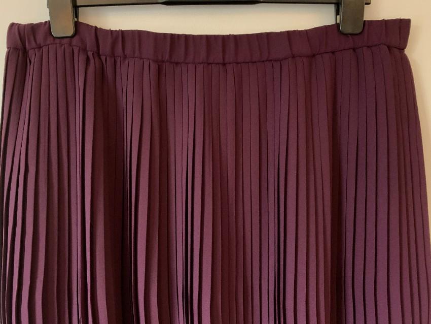 Eileen Fisher Pleated Recycled Poly Raisonette Skirt