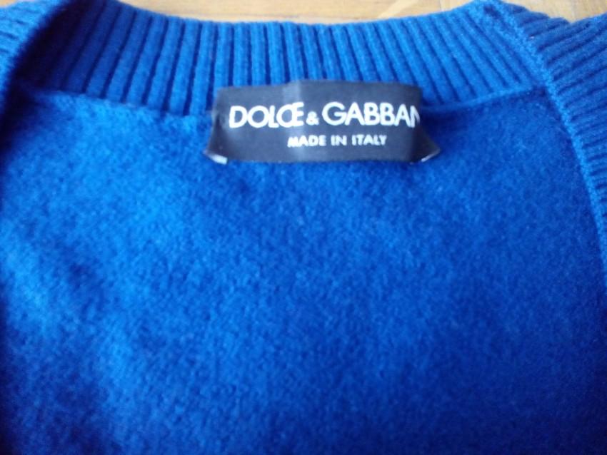 Dolce & Gabbana Blue Wool Jumper