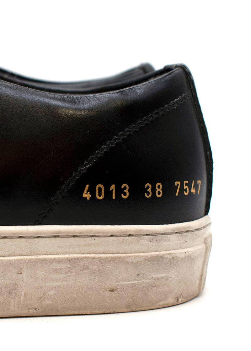 Black Leather Original Achilles Sneakers
