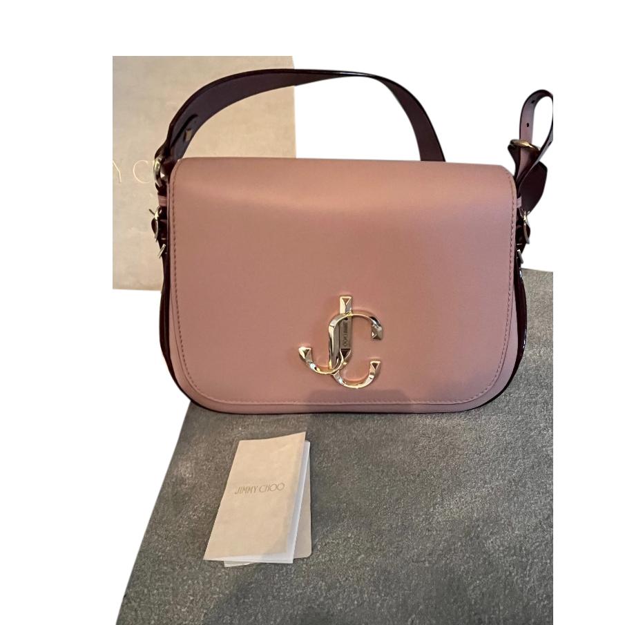Jimmy Choo Pink Calfskin Varenne Crossbody Bag