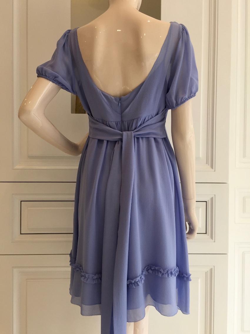 Blugirl Folies Lavender Blue Silk Dress