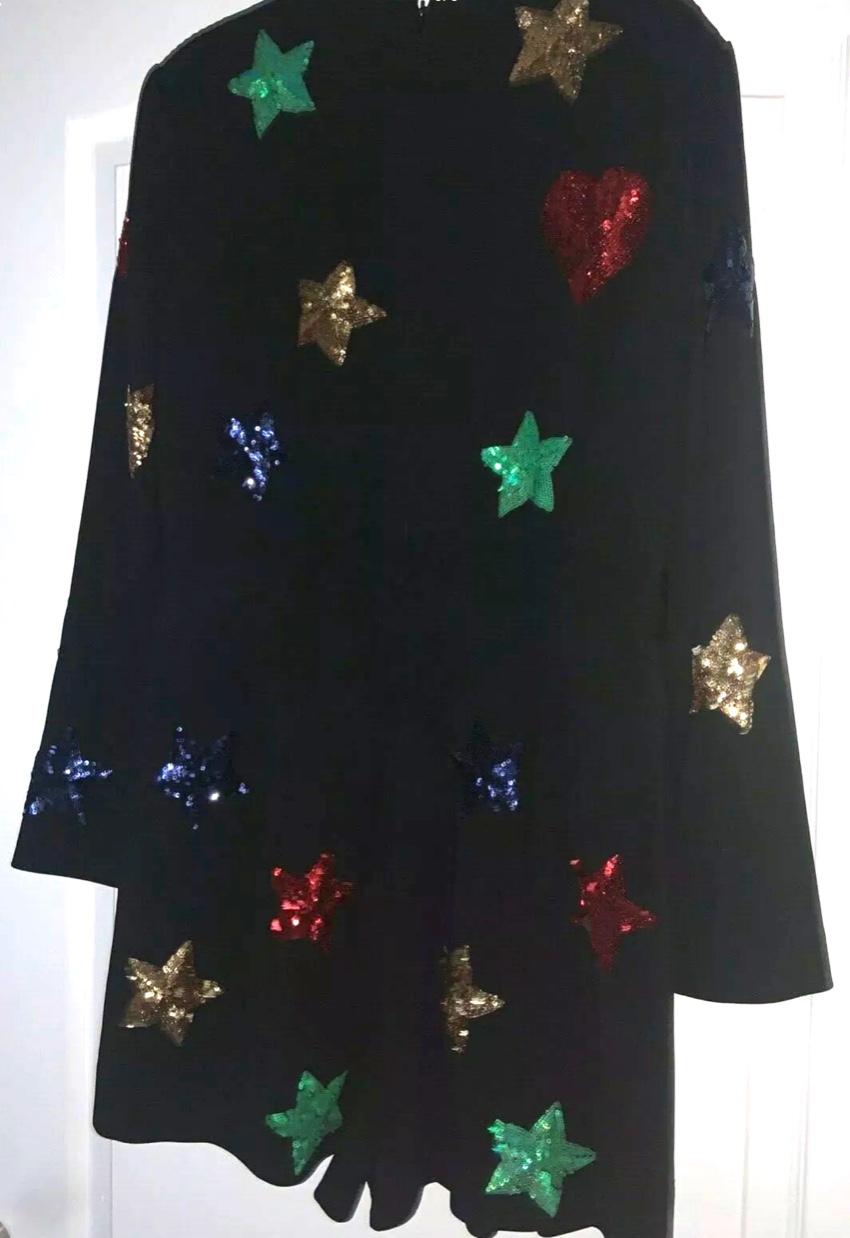 Saint Laurent Black Embroidered Runway Playsuit