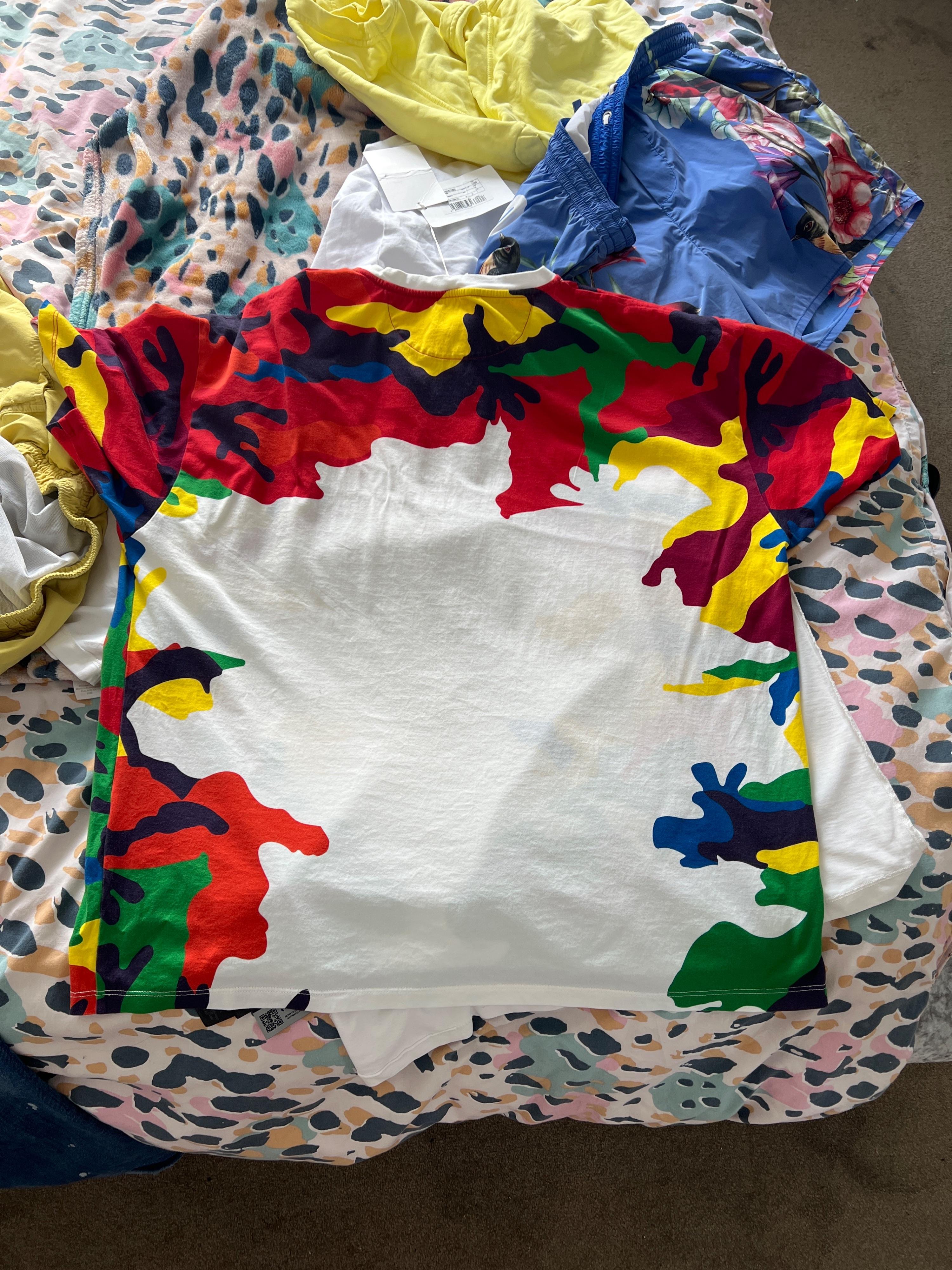 Multicolour VLTN camouflage t-shirt
