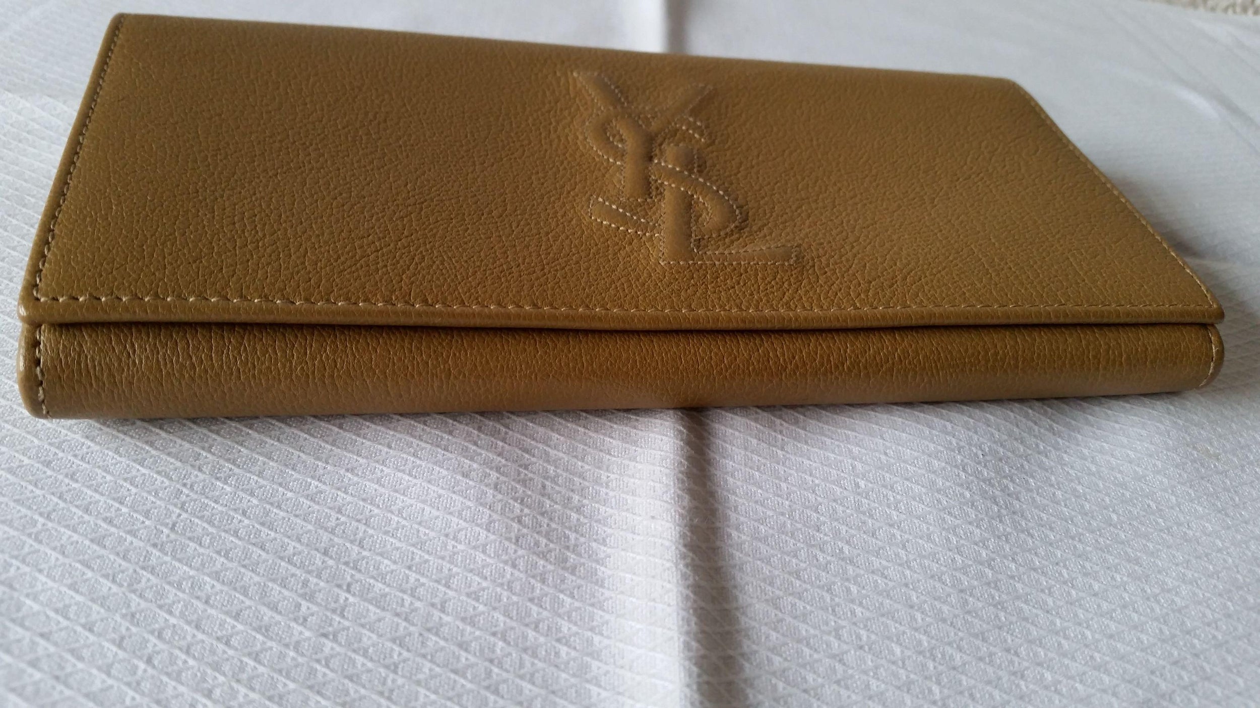 Tan Grained Leather Wallet
