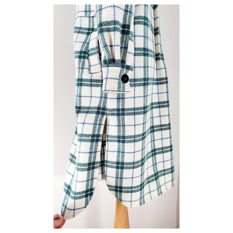 Isabel Marant Etoile Green Tartan Fontia Coat