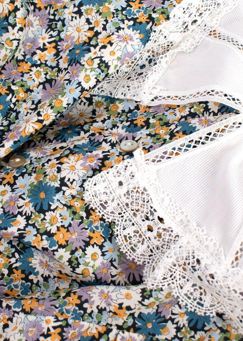 Strawberries & Cream Liberty Print Floral Dress 4 Years