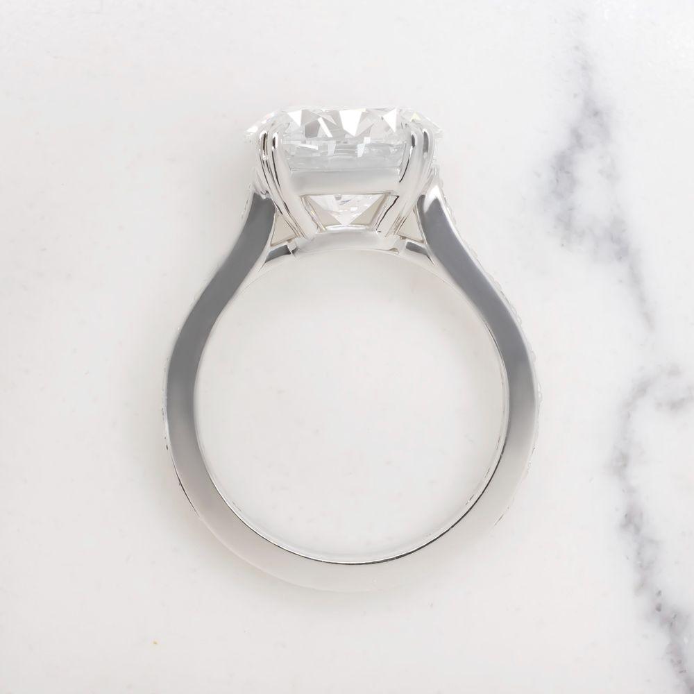 Verde 5ct IGI Certified Lab Grown Round Cut Diamond Ring